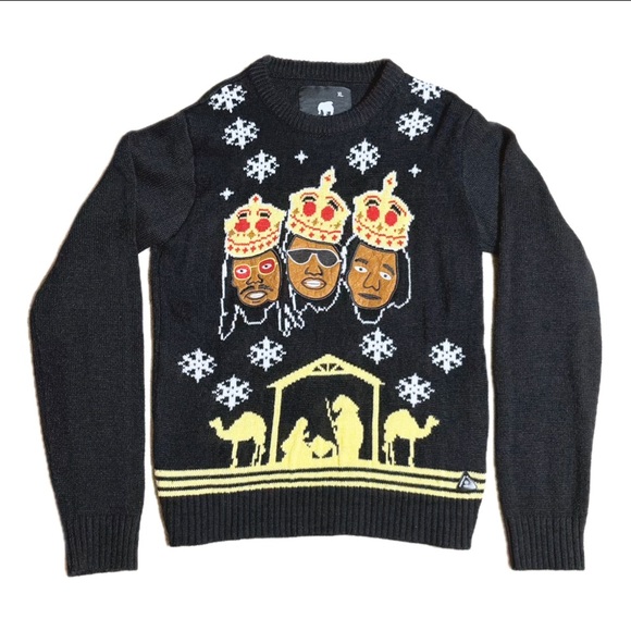 RARE Migos-inspired Christmas sweater - Picture 3 of 4